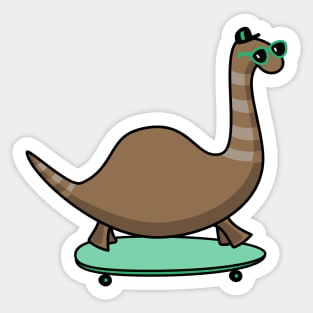 Skateboard dinosaur Sticker